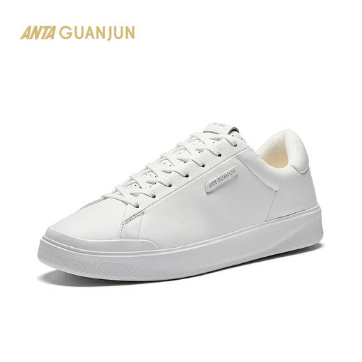 安踏冠军全天候系列 A01商务板鞋男士牛皮休闲运动鞋子112518002A 商品图5