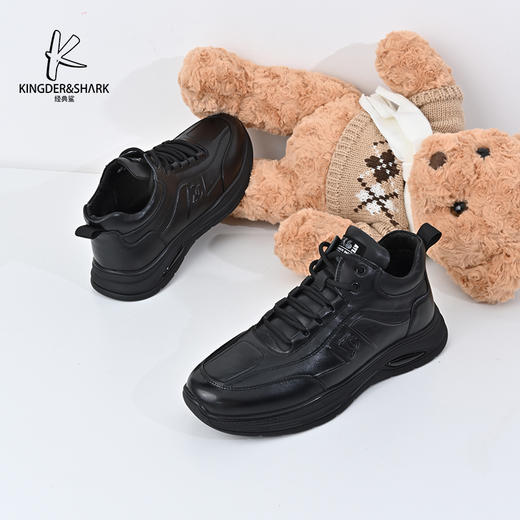 经典鲨2024年冬季新款男士加绒加厚保暖休闲运动鞋棉鞋KW269-D55121 商品图0