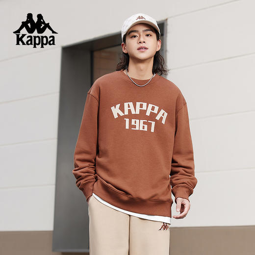 Kappa卡帕背靠背针织套头衫男2024新款运动长袖上衣休闲圆领卫衣K0E72WT01D 商品图2