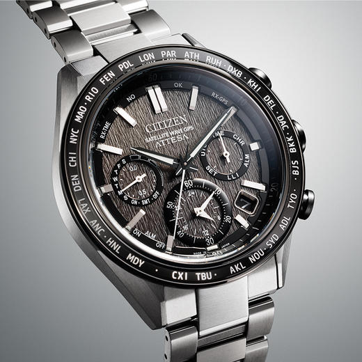 西铁城/CITIZEN光动能卫星对时万年历时尚男腕表CC4058-67X 商品图9