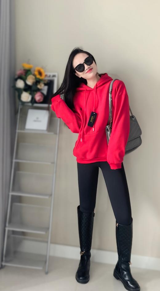 加厚550g摇粒绒加绒连帽拉夫卫衣 商品图6