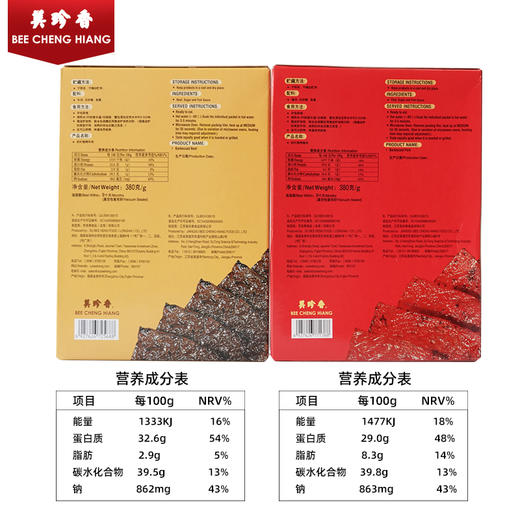 【组合】美珍香380g切片烧烤猪肉+380g切片烧烤牛肉组合 商品图4