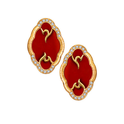 【熙】五行和韵·火 耳饰 商品图0