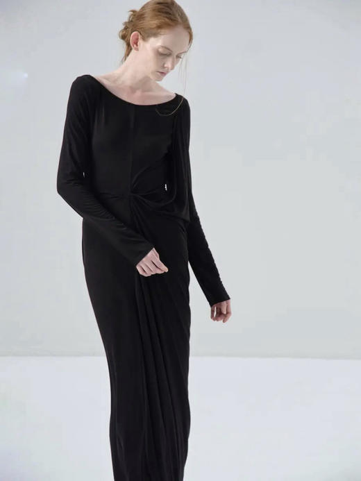 ranyepersonal｜dress 解构针织黑色连衣裙 [ 黑TOUCH24DR03-2 ] 商品图3