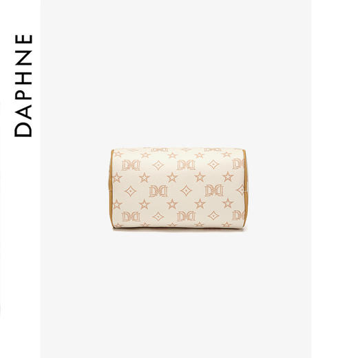 【达芙妮】百搭印花时尚女士单斜挎枕头包DFN10243白色 商品图4