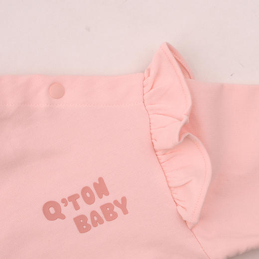 棉果果春季新品商场同款女童粉色小兔花边小毛圈圆领套头卫衣M122180225089 商品图3