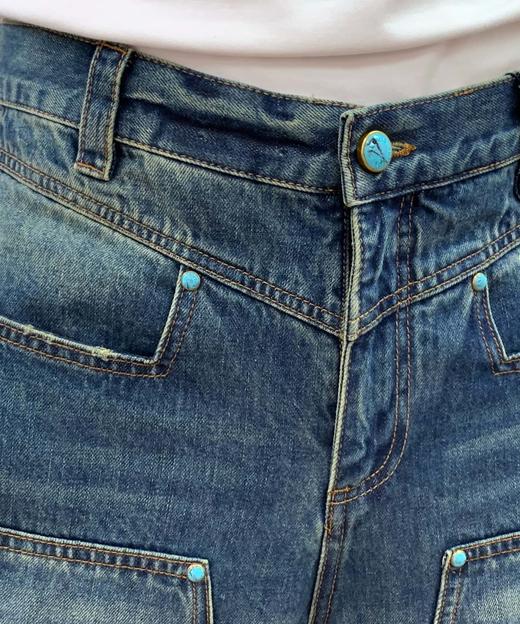 驴家 绿松石扣阔腿裤（JN） 商品图2