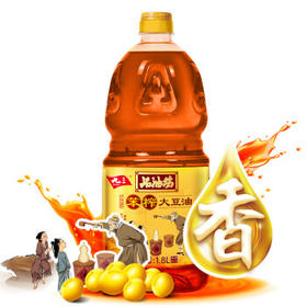九三品油坊 非转基因 笨榨大豆油1.8L /粮油调味 /食用油 /大豆油