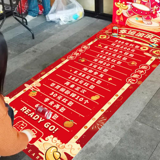 【新年到！福气到】2025新年元旦幸运滚滚乐抽奖创意公司年会小游戏蛇年学校活动装饰，轻松打造欢快氛围。ry 商品图3
