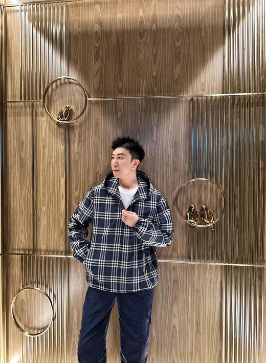 巴家 新款配色 蓝白格纹夹克外套（JN） 商品图3