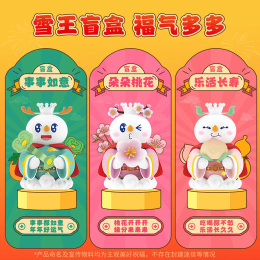 蜜雪冰城 雪王赐福手办系列盲盒 多款造型送福气 商品图1