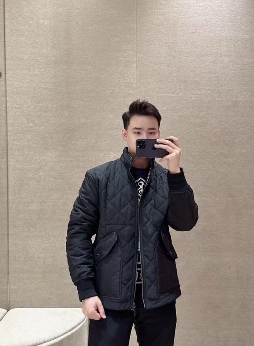 巴家 新款男士绗缝哈林顿夹克外套棉服（JN） 商品图1