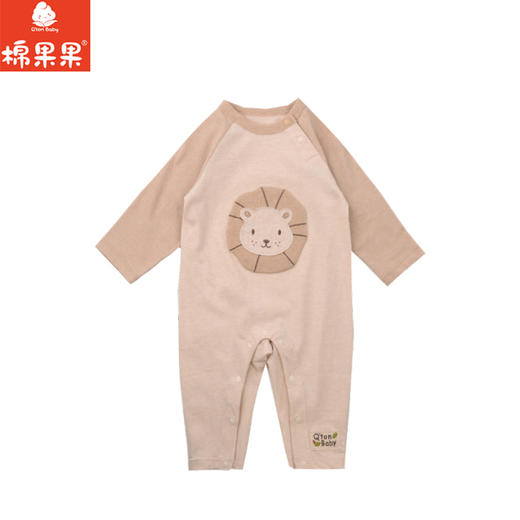 棉果果春秋季新疆彩棉纯棉套头哈衣爬服套头连体衣M101727199007 商品图0