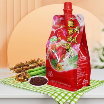 利民辣椒酱 蒜蓉辣酱 烧烤酱 辣酱320g 手抓饼酱 /粮油调味 /调味品 /中式酱料 商品图0