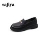 Safiya/索菲娅2025春英伦学院风软底羊皮一脚蹬复古JK小皮鞋SFD1112086 商品缩略图6