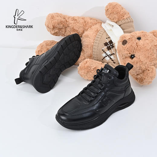 经典鲨2024年冬季新款男士加绒加厚保暖休闲运动鞋棉鞋KW269-D55121 商品图2