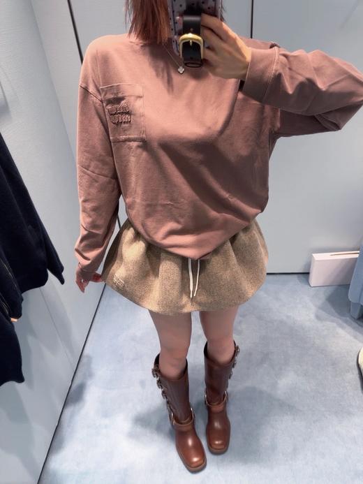 MIU家 口袋绣布绣 字母长袖（JN） 商品图3