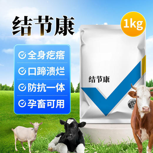兽用牛羊结节康全身疙瘩起痘口蹄溃烂消瘦反刍动物孕畜可用 商品图0