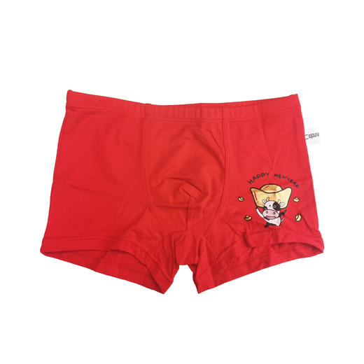 【2条】【120-140】男童平角裤新年红内裤本命年底裤男内裤【CSK20315】 商品图5