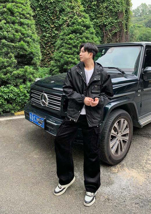 P家 秋冬新款 纽扣与拉链双开合 连帽棉服外套（JN） 商品图0