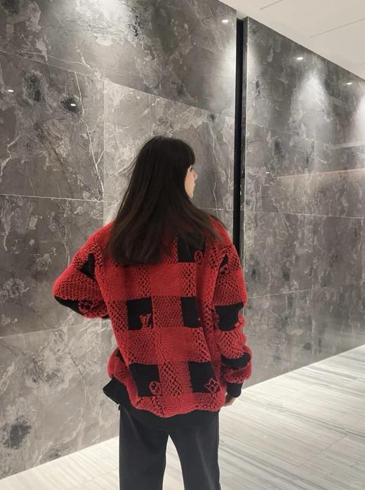 驴家 红棋盘提花泰迪夹克（JN） 商品图3