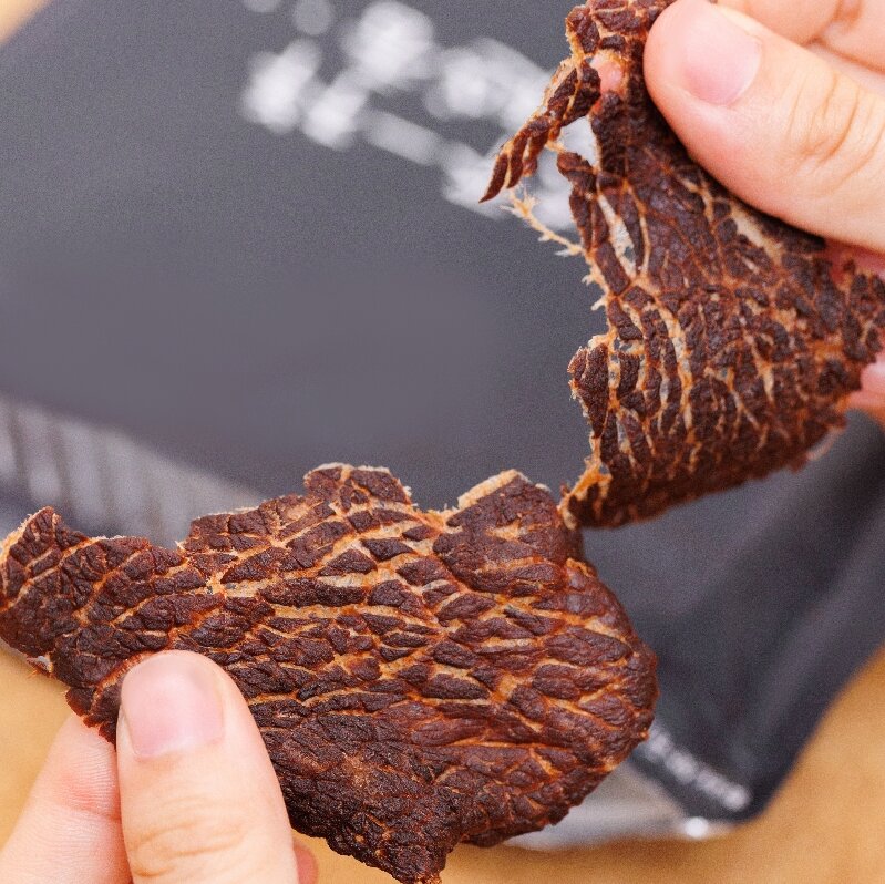 原切雪花牛肉干