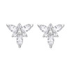 卡蒂罗/KADER 冰晶三叶草耳钉 幸运三叶草造型设计养耳洞耳饰 满镶宝石璀璨闪耀精致百搭配饰 925银 商品缩略图1