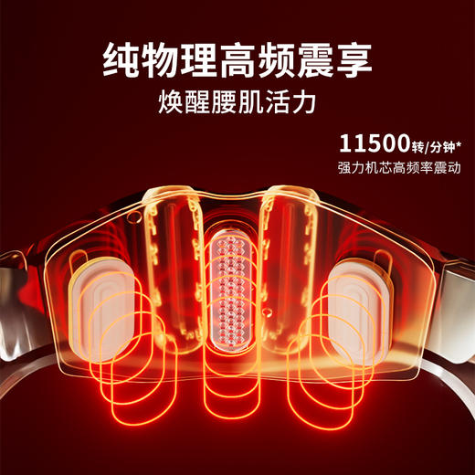 breo倍轻松腰部按摩器Y2按摩腰带热敷暖腰暖腹暖宫便携式护腰椎按摩仪 商品图4