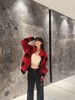 驴家 红棋盘提花泰迪夹克（JN） 商品缩略图1
