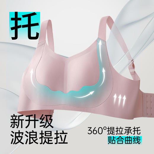 D1-【B-E杯】提拉系列】大胸显小】润微速干专利面料波浪形专利提拉带 提拉轻感 商品图2