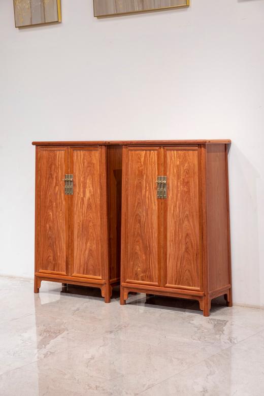 红桥红  家具严选  缅甸花梨（大果紫檀）【 125 明式素面 小圆角柜】 商品图1