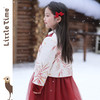 littletime女童秋冬套装2024新款红色新年服中国风棉服纱裙两件套 商品缩略图3