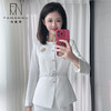 IWY/白色西装套裙女秋冬新款正式场合商务面试工作服职业装CS14306 商品缩略图4