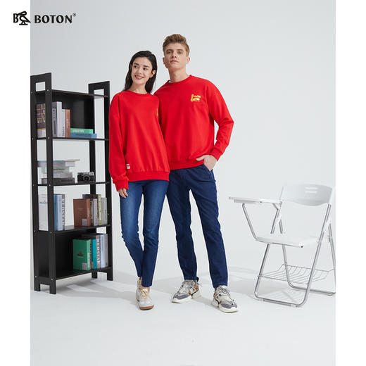 【第2件半价！尾货清仓不退换】【男女同款】波顿_x_小满良研_联名款咏春长袖卫衣MT213121 商品图1