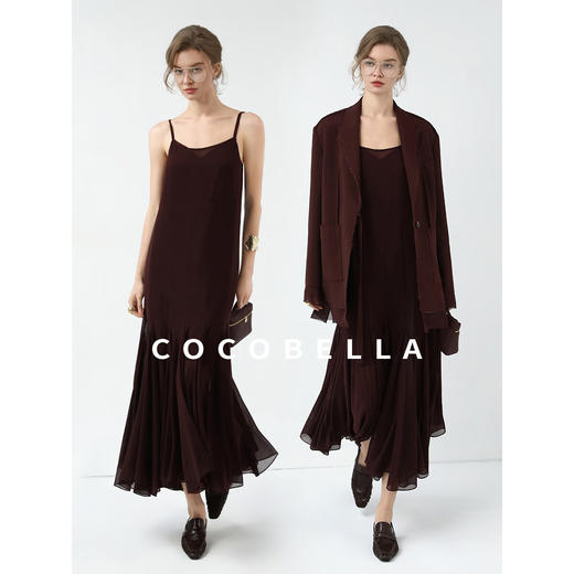 COCOBELLA多裁片拼接吊带裙25夏内搭外穿连衣裙鱼尾裙FR7092 商品图2