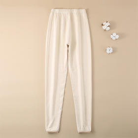 女士双层秋裤  棕色