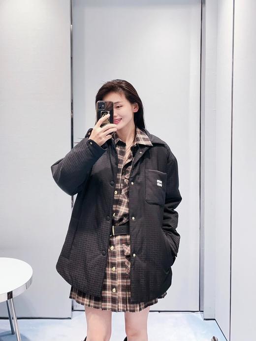 MIU家 暗纹满印 羽绒衬衫外套（JN） 商品图3