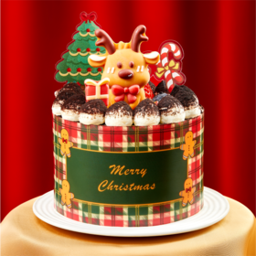 【4英寸加高】圣诞麋鹿（2-3人份）