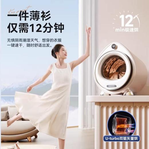 大宇烘干机家用小型烘衣服滚筒台式干衣机DY-HG30 商品图0