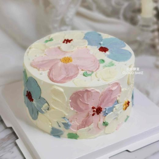 【手绘蛋糕】花花 商品图0
