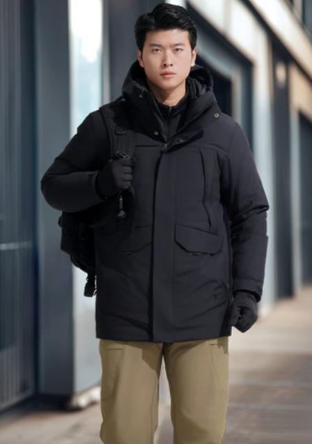 龙牙隐之炽象中长款战术羽绒服 商品图1