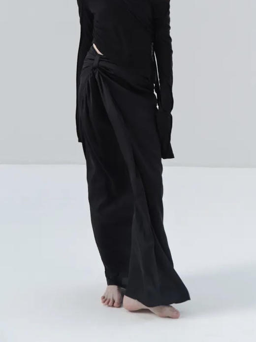 ranyepersonal｜skirt 拼接高开衩黑色半身裙 [ 黑TOUCH24SK06-1 ] 商品图3