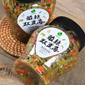 田野故事 酸辣豇豆角450g 酸香爽脆辣感过瘾大瓶装腌制即食开胃拌面下饭菜 /粮油调味 /调味品 /榨菜/酱腌菜