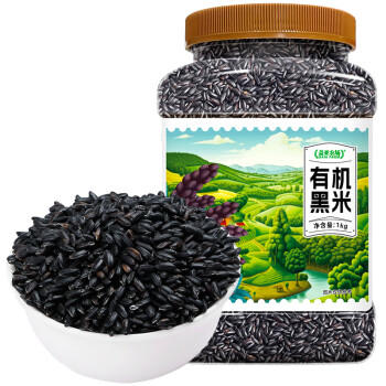 盖亚农场有机黑米2斤/罐装 东北黑米 黑香米五谷杂粮粗粮米饭伴侣 /粮油调味 /杂粮 /谷米类 商品图5