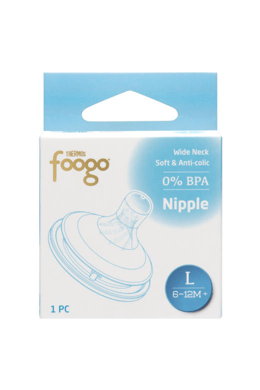 膳魔师FCAA单颗奶嘴-L型奶嘴（适用PPSU奶瓶）（6-12月龄宝宝适用） 商品图0