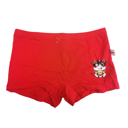 【2条】女童平角裤新年红内裤本命年底裤男内裤【CSK20316】 商品图3