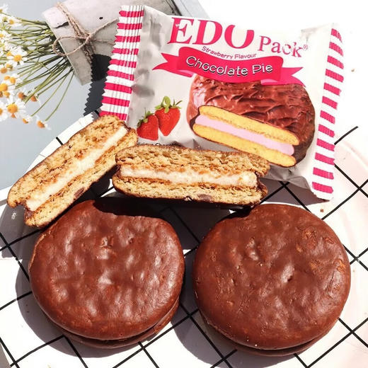 EDO草莓派/巧克力派300g 香浓巧克力涂层激发味蕾 050363-2/050363-1 商品图1