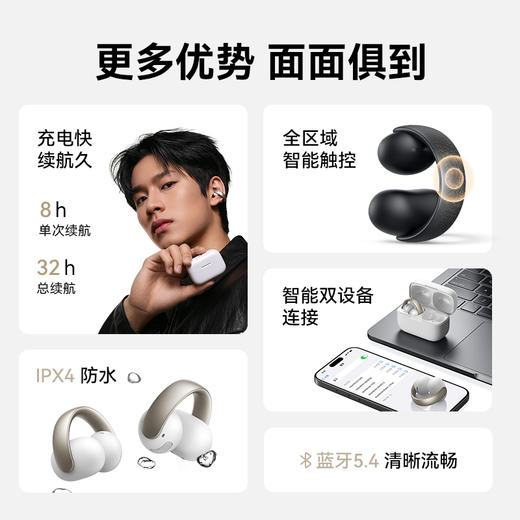 soundcore声阔 AeroClip旗舰运动时尚耳夹 A3388 商品图8