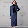 IWY/轻奢贵气金丝编织粗花呢套装冬季新款蓝色名媛小香风两件套CS2119 商品缩略图2