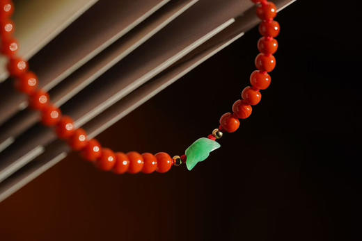 翡翠元宝南红珠 商品图2